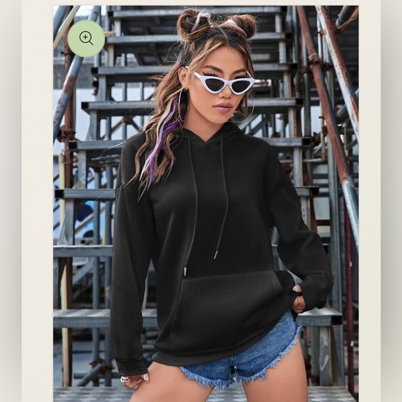 Black Pink Hoodie Sweatshirt Everyday is A Second Chance Inspirational Vibes - Picture 2 of 6